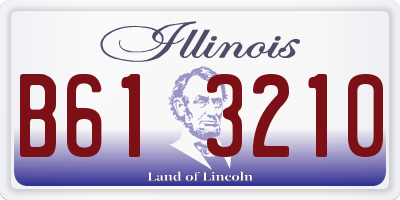 IL license plate B613210