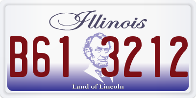 IL license plate B613212