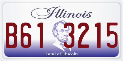 IL license plate B613215