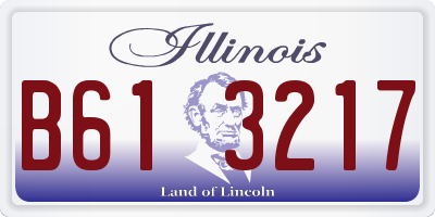 IL license plate B613217