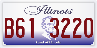 IL license plate B613220