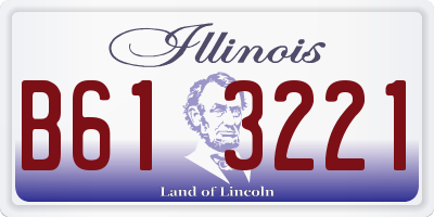 IL license plate B613221