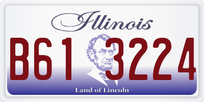 IL license plate B613224