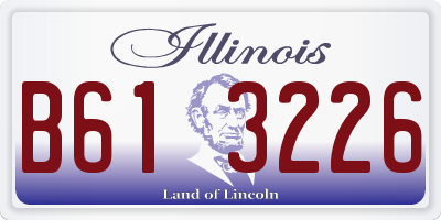 IL license plate B613226