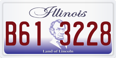 IL license plate B613228