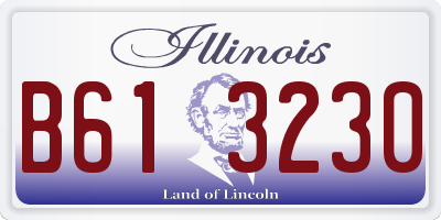 IL license plate B613230