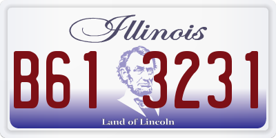 IL license plate B613231