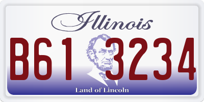 IL license plate B613234