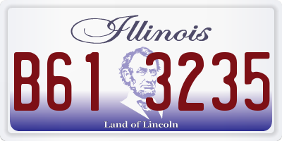 IL license plate B613235