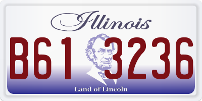 IL license plate B613236