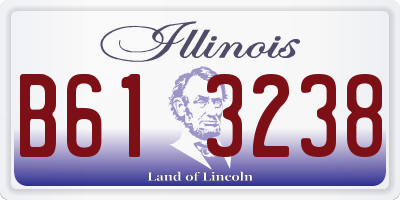 IL license plate B613238