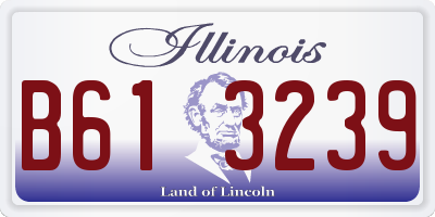 IL license plate B613239