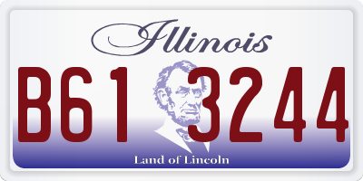 IL license plate B613244