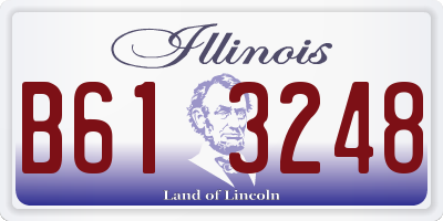 IL license plate B613248