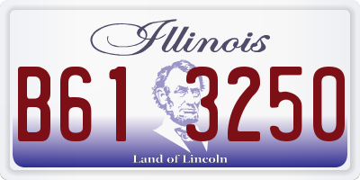 IL license plate B613250