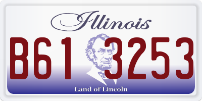 IL license plate B613253
