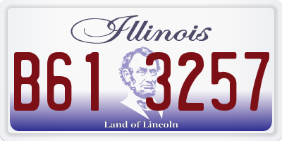 IL license plate B613257