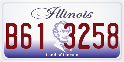 IL license plate B613258