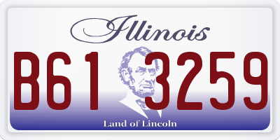 IL license plate B613259