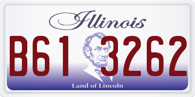IL license plate B613262