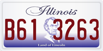 IL license plate B613263