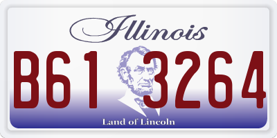 IL license plate B613264
