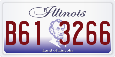 IL license plate B613266