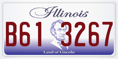 IL license plate B613267
