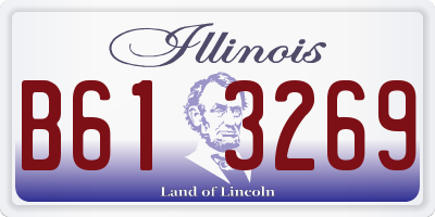 IL license plate B613269