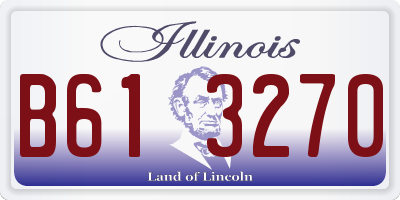 IL license plate B613270
