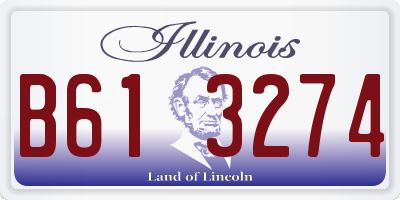 IL license plate B613274