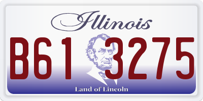 IL license plate B613275