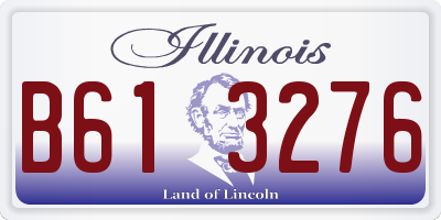 IL license plate B613276