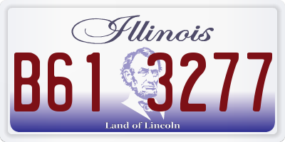 IL license plate B613277