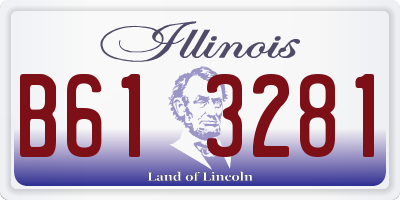 IL license plate B613281
