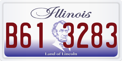 IL license plate B613283