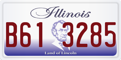 IL license plate B613285