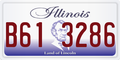 IL license plate B613286