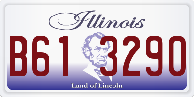 IL license plate B613290