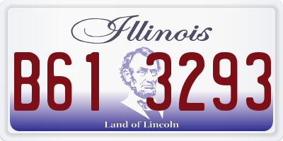 IL license plate B613293