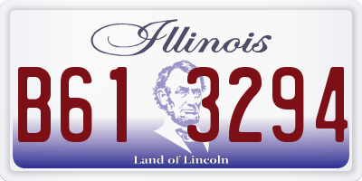 IL license plate B613294