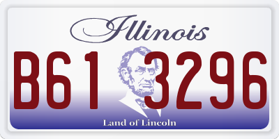 IL license plate B613296