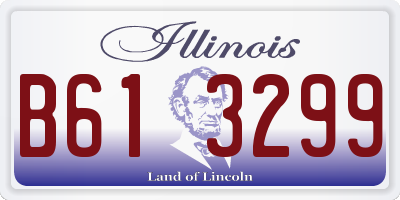 IL license plate B613299