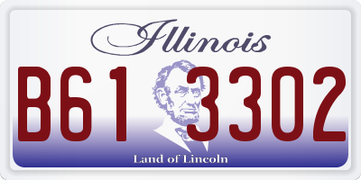 IL license plate B613302
