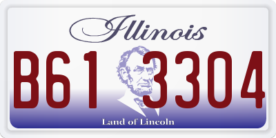 IL license plate B613304