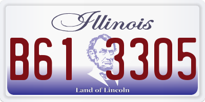 IL license plate B613305