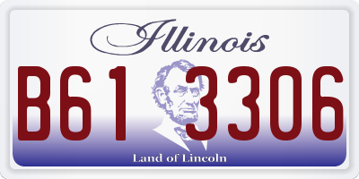 IL license plate B613306