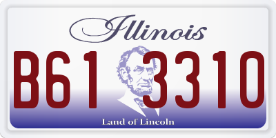 IL license plate B613310