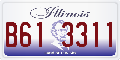 IL license plate B613311