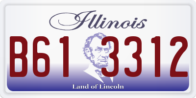 IL license plate B613312
